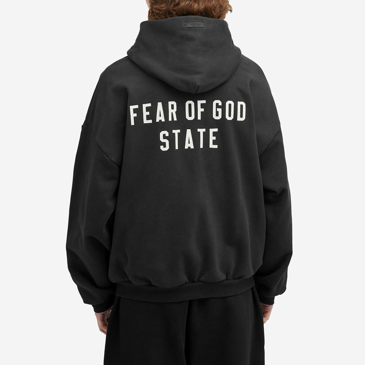 Fear of God ESSENTIALS Men's Heavy Fleece Fullzip Hoodie in Black