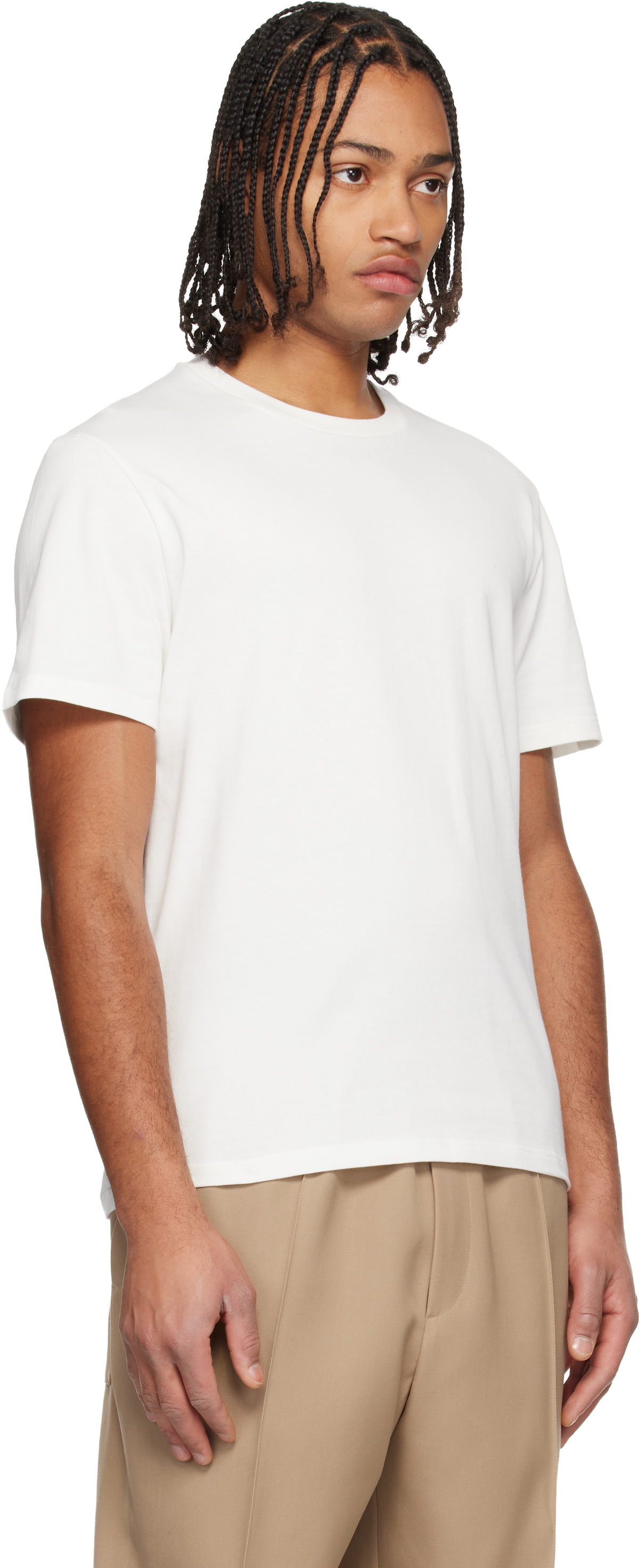 Jil Sander White Logo Patch T-shirt Jil Sander