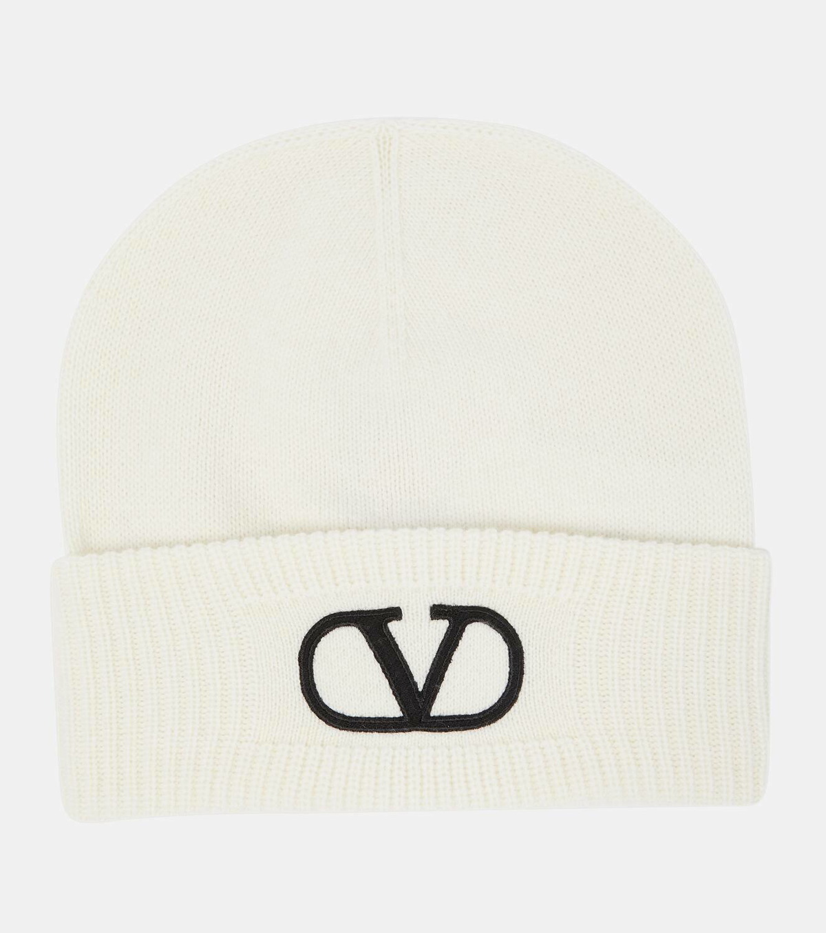 Valentino VLogo embroidered wool beanie