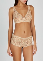 Hanro Moments Lace Soft-cup bra Beige