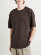 LEMAIRE - Cotton and Linen-Blend Jersey T-Shirt - Brown