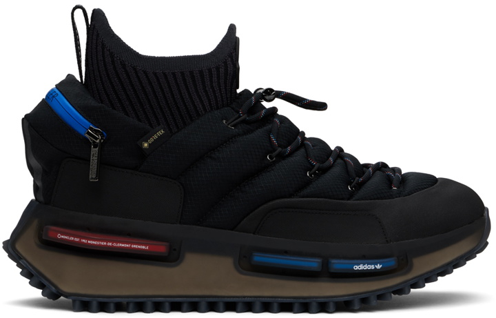 Photo: Moncler Genius Moncler x adidas Originals Black NMD Sneakers