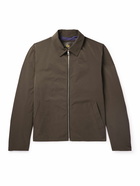 Loro Piana - Maurin Leather-Trimmed Tech-Shell Blouson Jacket - Brown