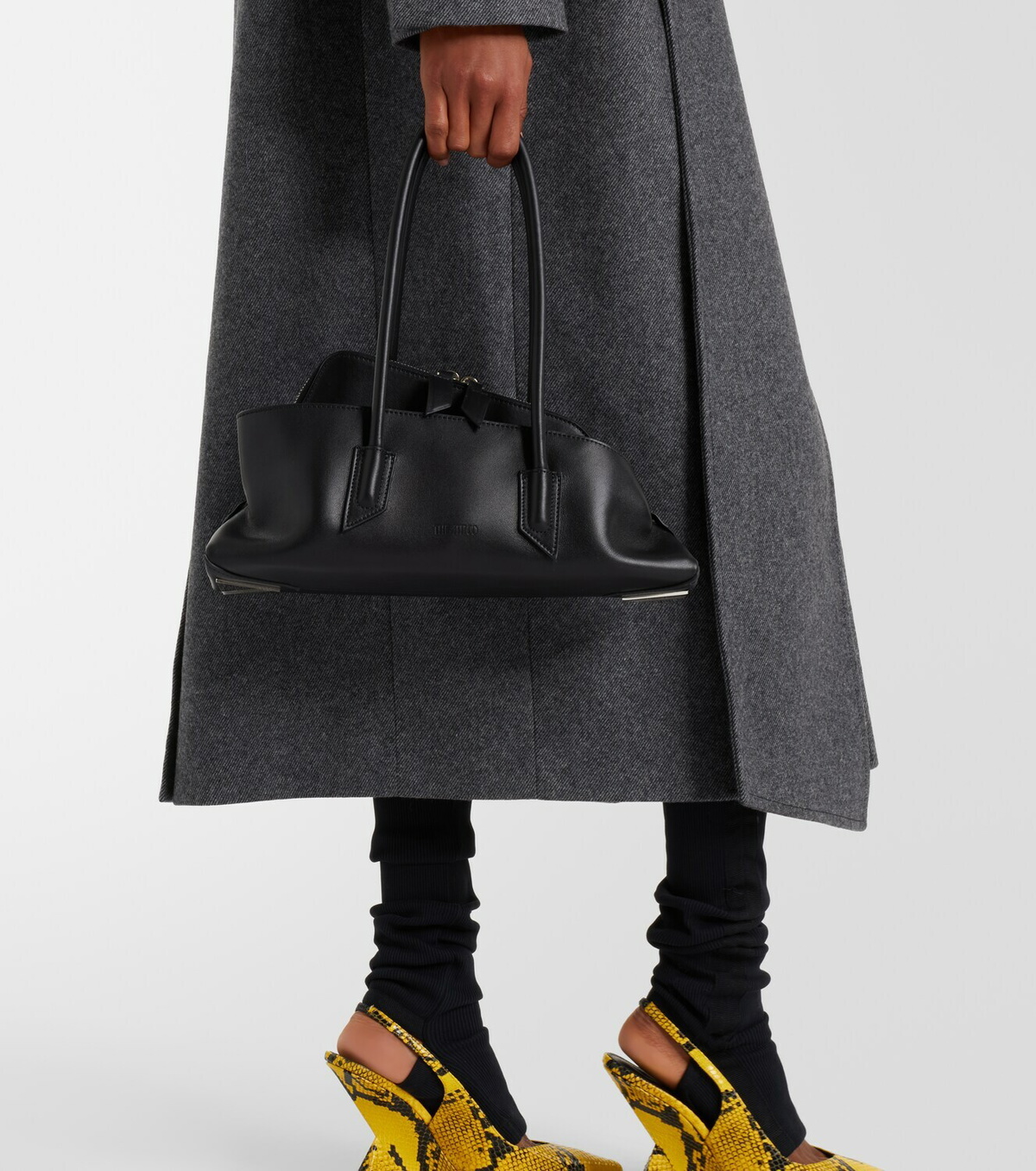 The Attico La Passeggiata Small leather tote bag