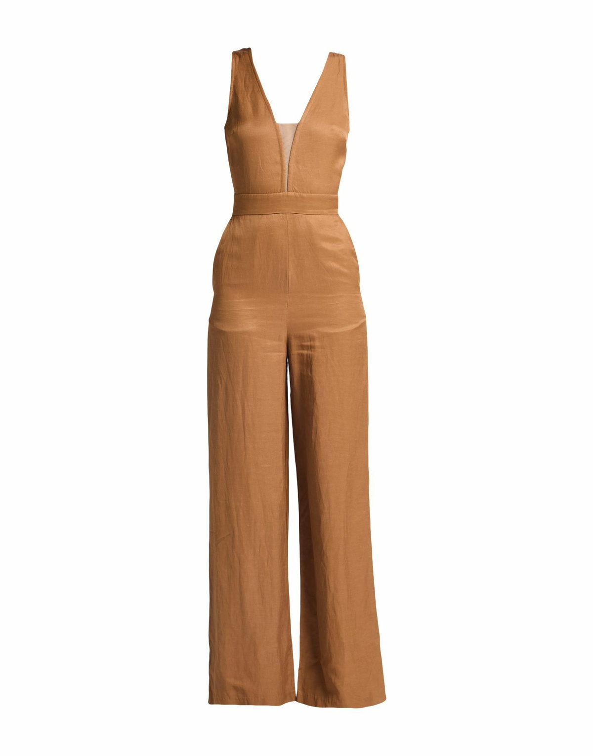 Alessia Santi Womens Jumpsuit Camel