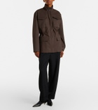 The Row Floriane cotton and cashmere field jacket