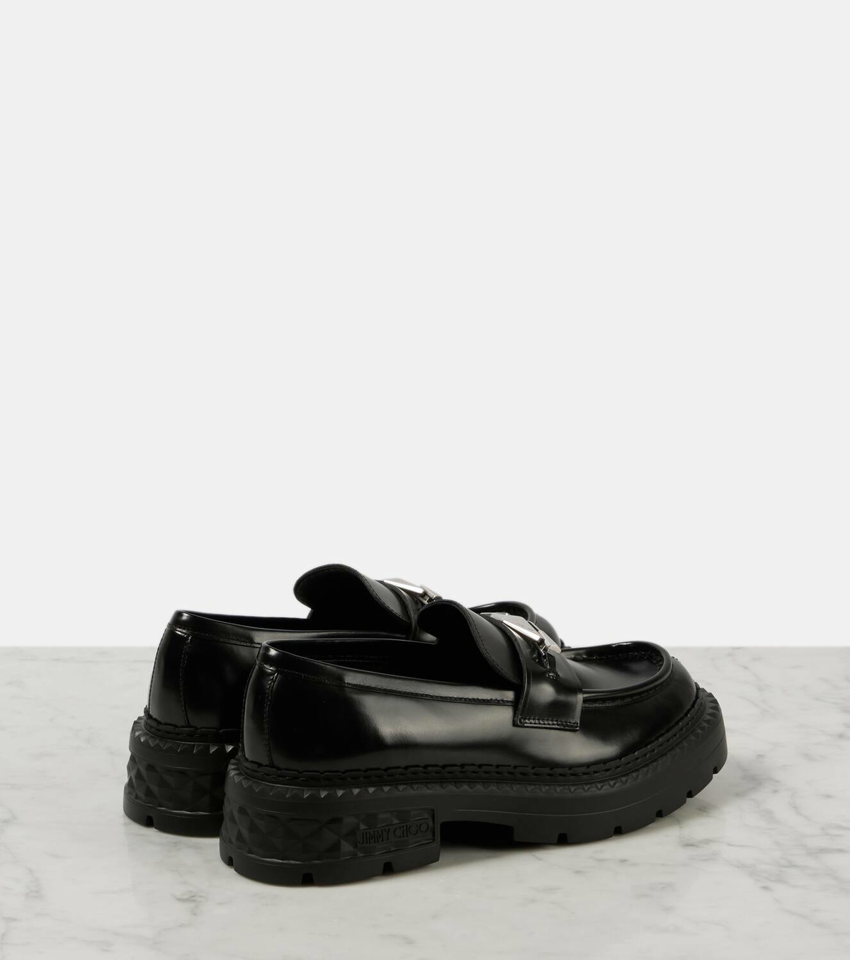 Jimmy Choo Marlow Diamond leather loafers Jimmy Choo