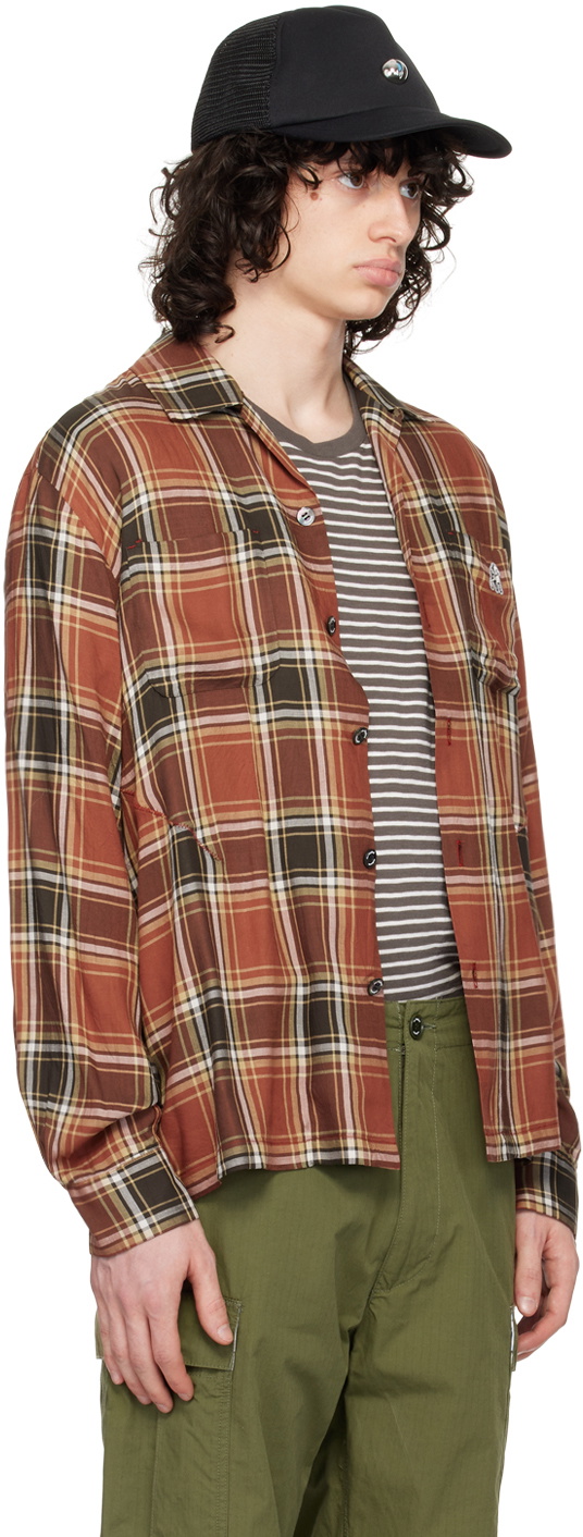 the Shepherd UNDERCOVER Orange & Yellow Check Shirt