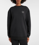 Adidas by Stella McCartney Oversized cotton-blend fleece sweatshirt