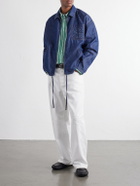 LOEWE - Striped Cotton-Poplin Shirt - Green