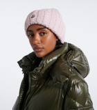 Moncler Cable-knit alpaca and wool-blend beanie
