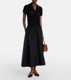 Polo Ralph Lauren Crochet-trimmed cotton poplin midi dress