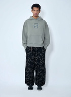 Brain Dead Graphic Motif Hooded Sweatshirt