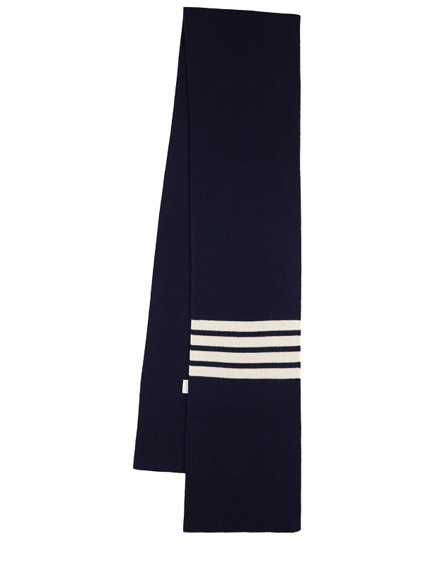 Photo: THOM BROWNE - Rubbed Cashmere Scarf