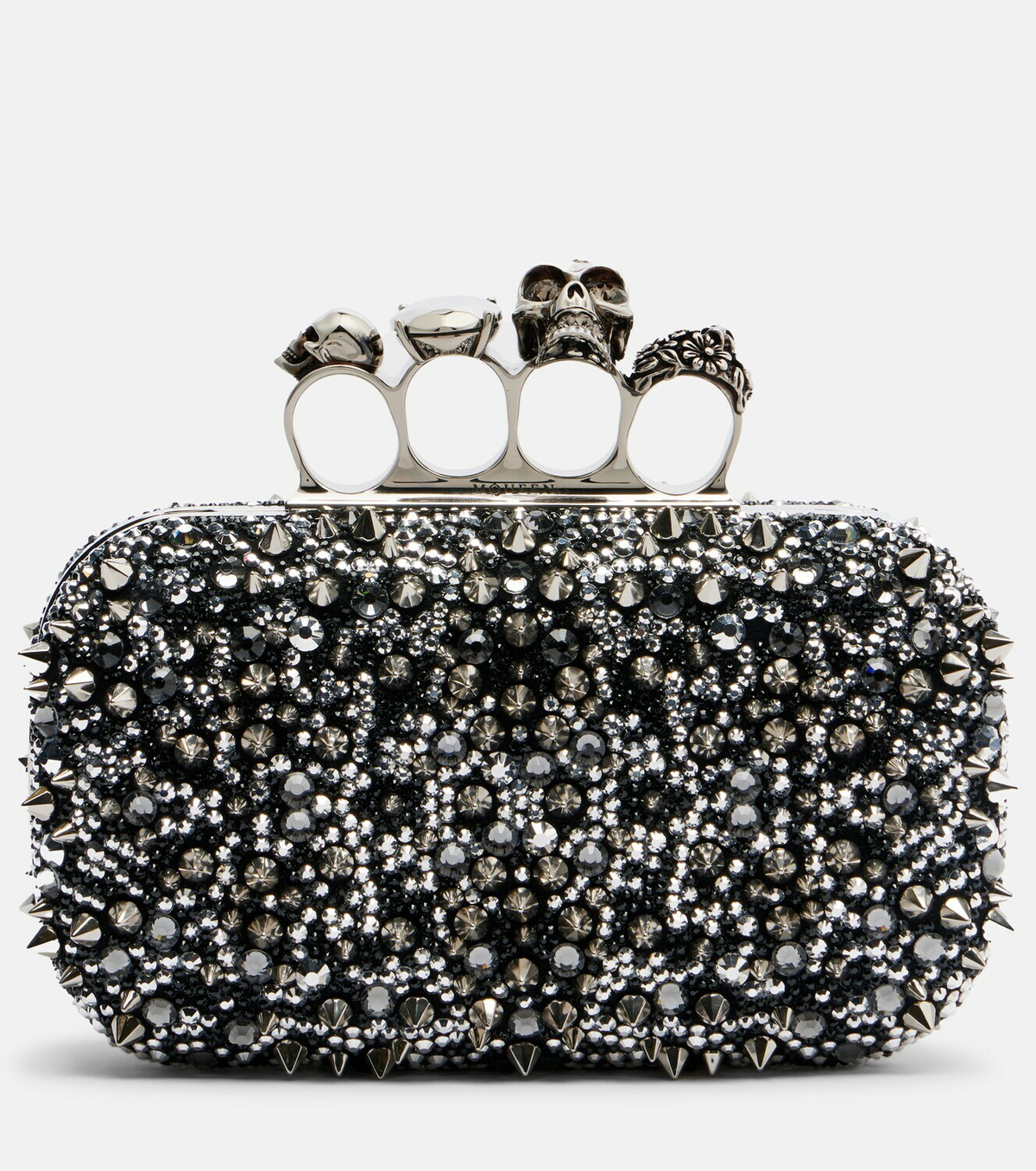 McQueen Knuckle embellished clutch