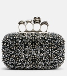 McQueen Knuckle embellished clutch