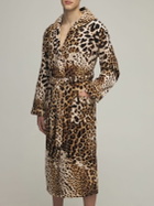 ROBERTO CAVALLI Bravo Hooded Cotton Bathrobe