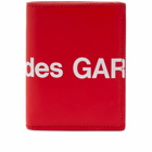 Comme des Garçons SA0641HL Huge Logo Wallet in Red