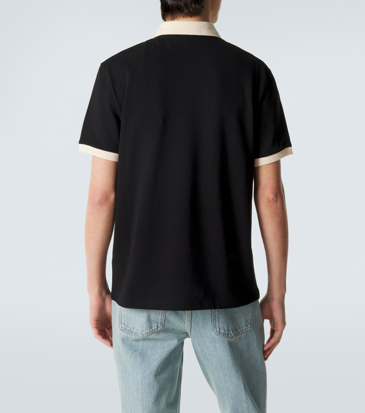 Valentino VLogo cotton jersey piqué polo shirt