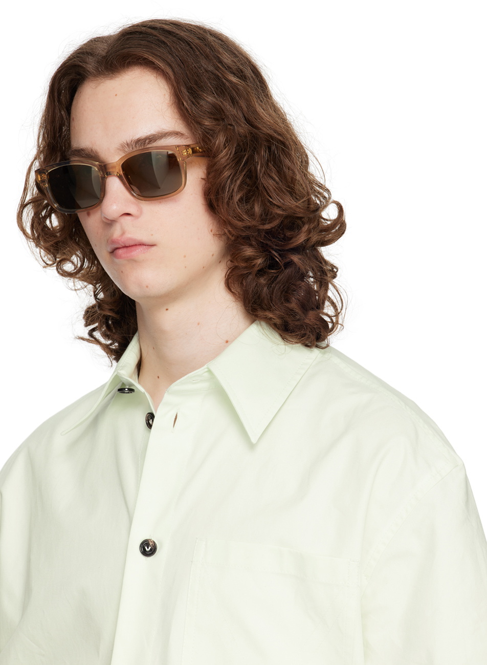 Bottega Veneta Brown Square Sunglasses - new Ultrathin Squared Sunglasses in Black/black/brown | Bottega  main image 4