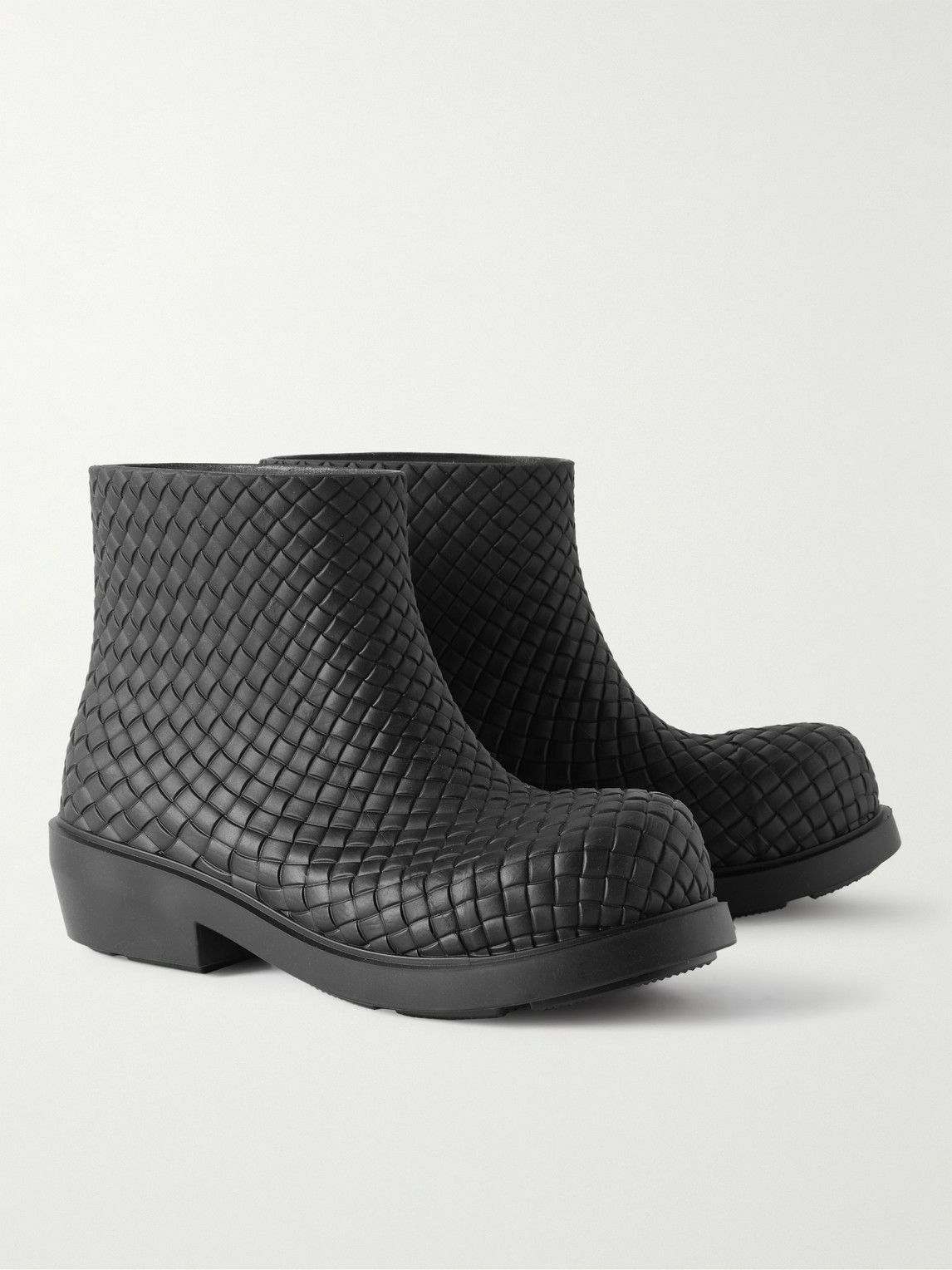 【関税込み】Bottega Veneta ブラック Fireman ブーツ Bottega Veneta: ブラック Fireman ブーツ | SSENSE 日本