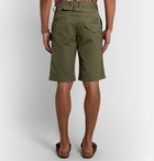 Isabel Marant - Lorian Cotton-Canvas Shorts - Green