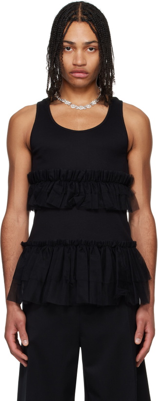 Photo: Simone Rocha Black Tutu Hem Tank Top