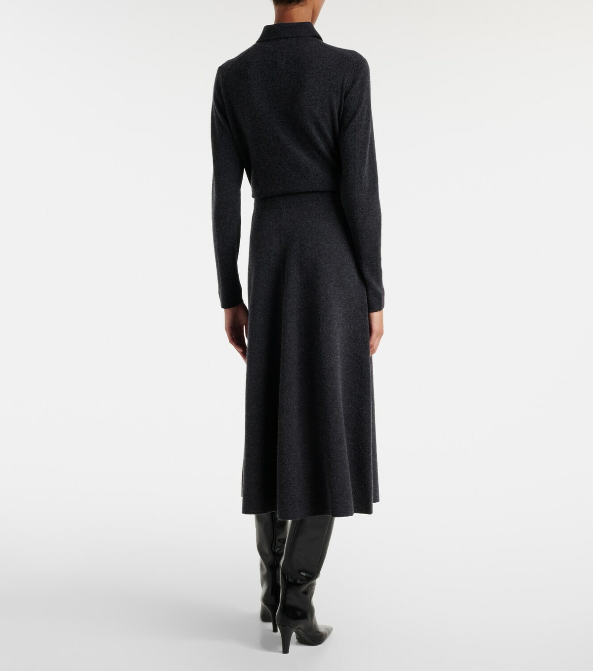 Jardin des Orangers Wool and cashmere midi skirt
