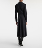 Jardin des Orangers Wool and cashmere midi skirt