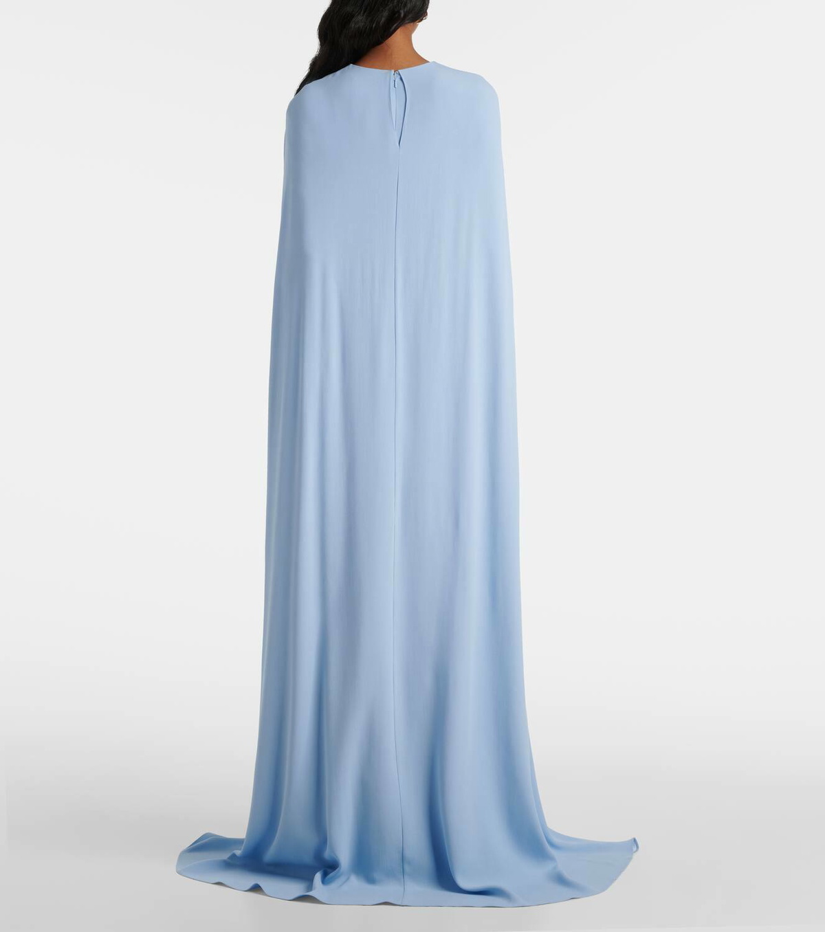 Markarian Natasha satin cape gown