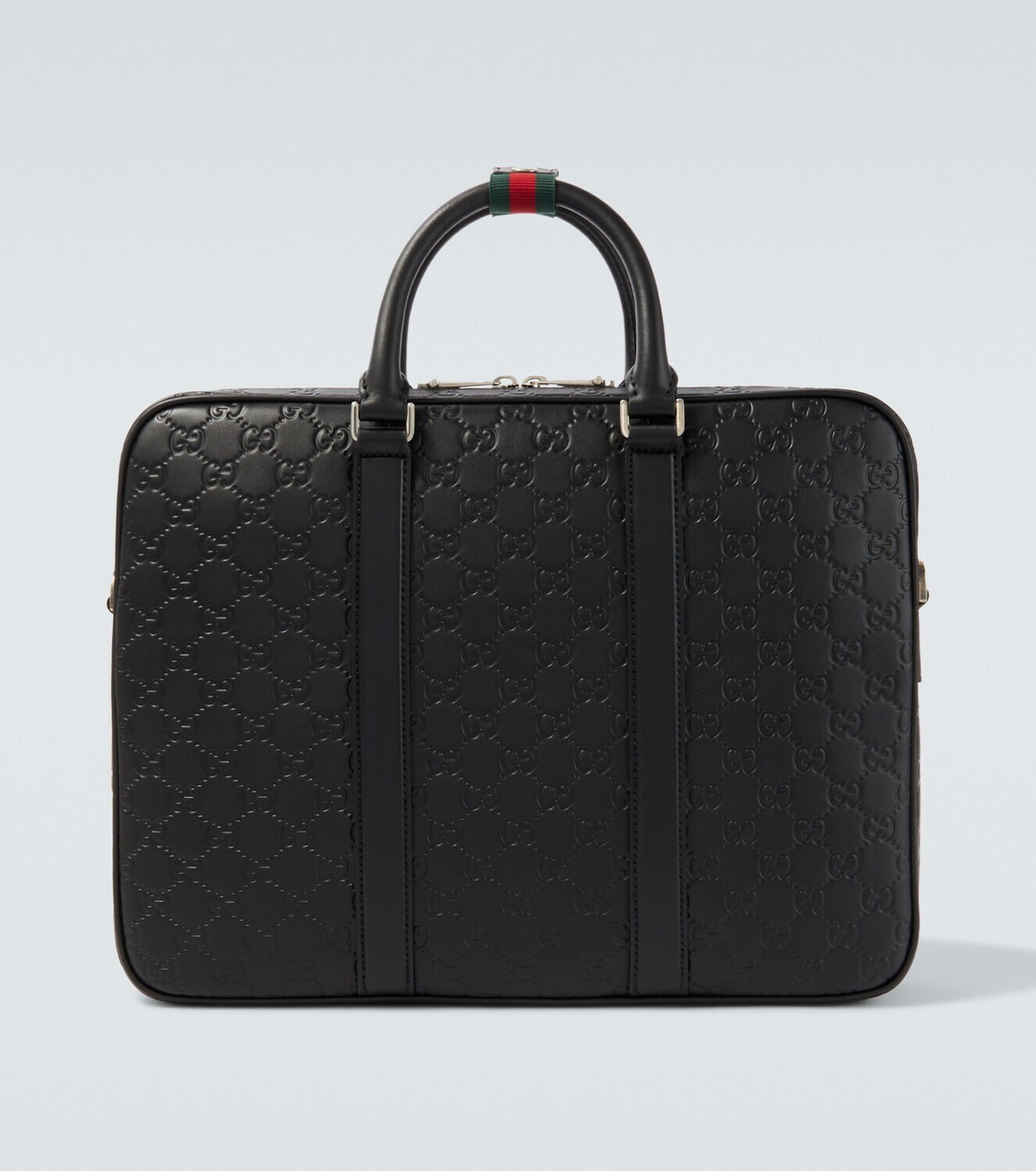 Gucci GG Emblem debossed leather briefcase
