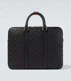 Gucci GG Emblem debossed leather briefcase