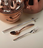 Christofle Mood Asia Precious rose and silver-plated 24-piece cutlery set