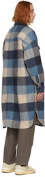 Isabel Marant Blue Check Kotajo Coat