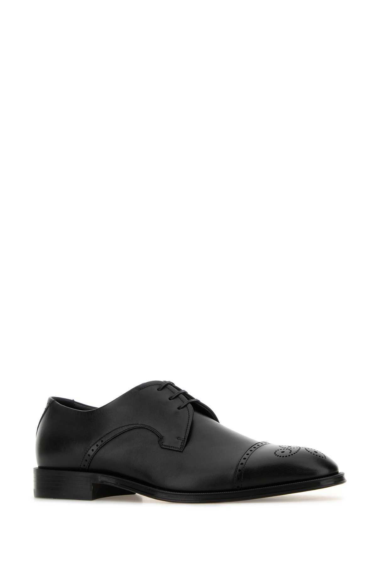 Hugo Boss Black Leather Derrek Lace-up Shoes Hugo Boss