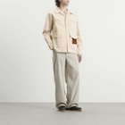 Drôle de Monsieur Men's Cotton Shirt Jacket in Off White