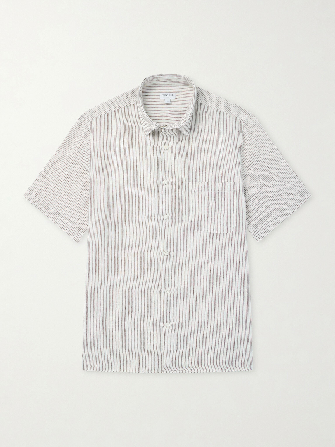 Sunspel - Striped Linen Shirt - White