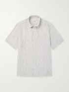 Sunspel - Striped Linen Shirt - White