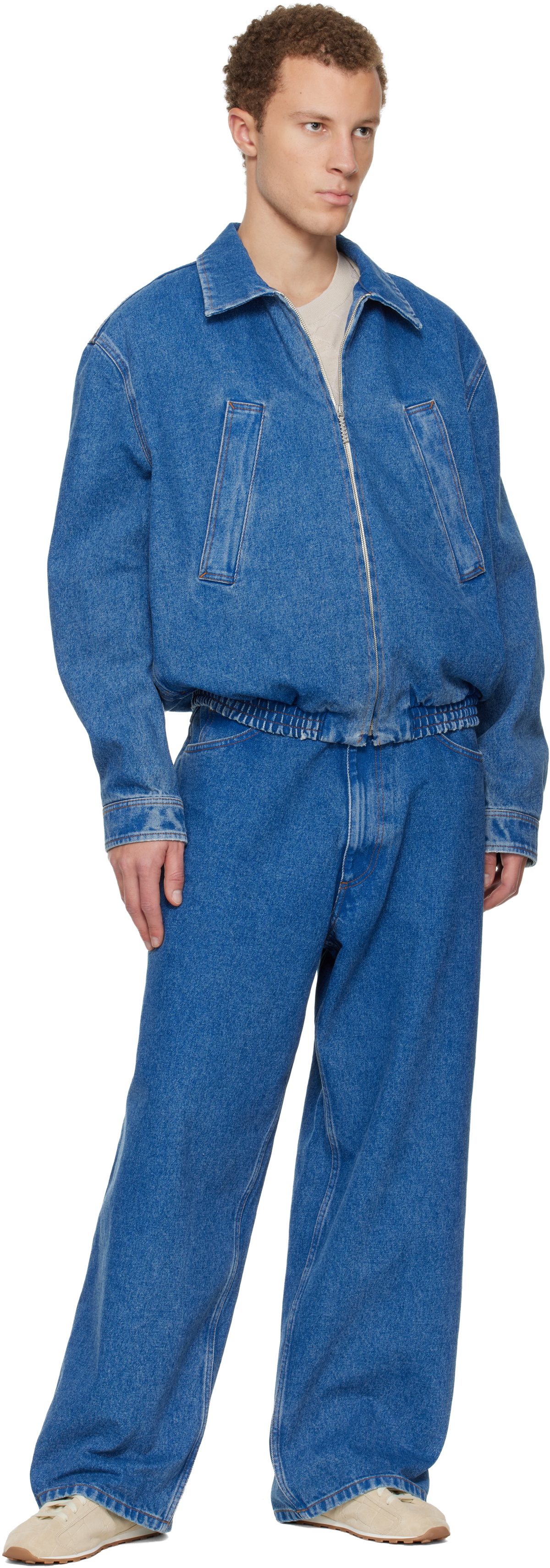 Marni Blue Faded Denim Jacket