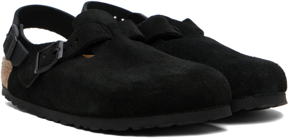 Birkenstock Black Regular Tokio Suede Loafers