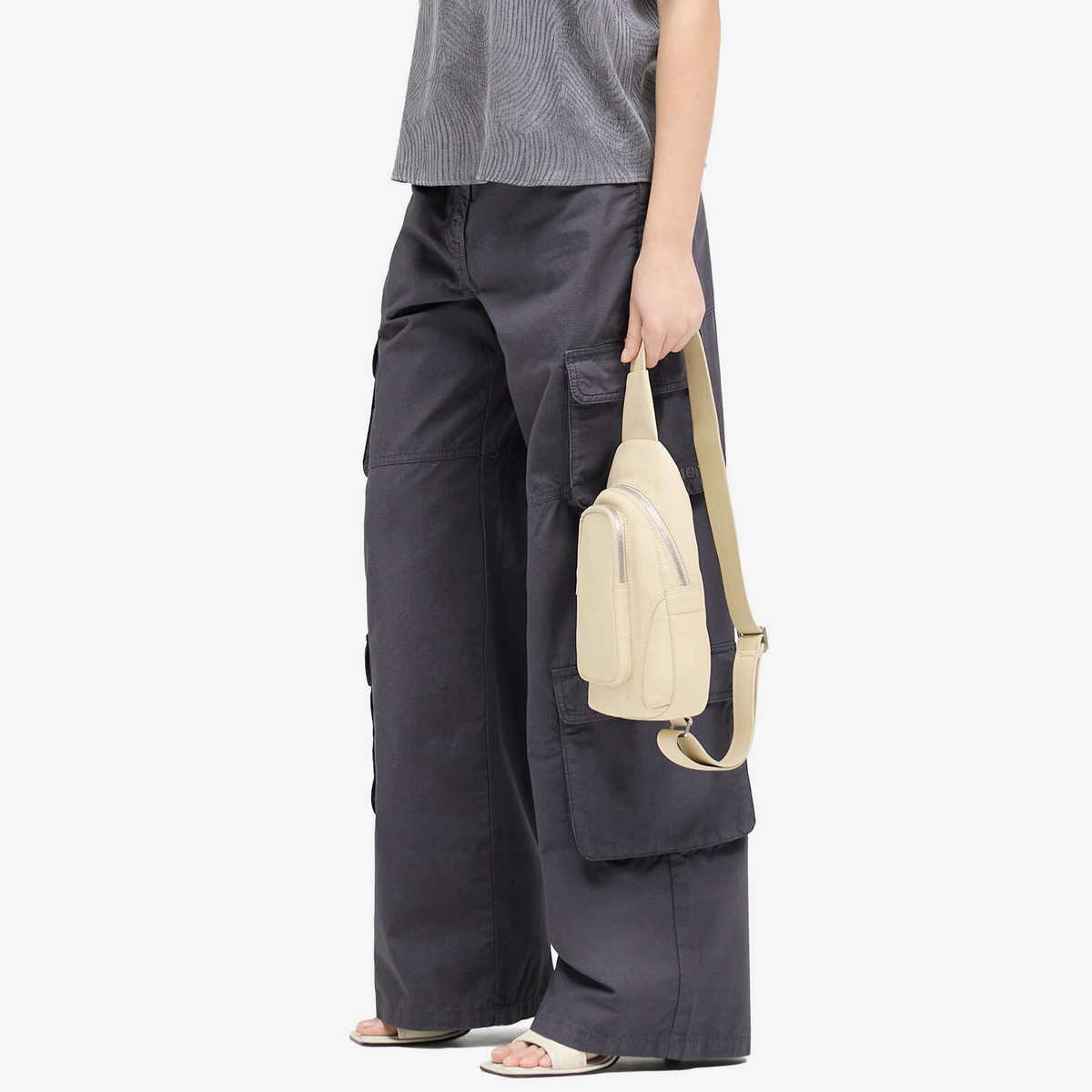 Represent Women's Fender Cargo Trousers in Steel Blue