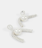 Magda Butrym Pearl and crystal-embellished earrings