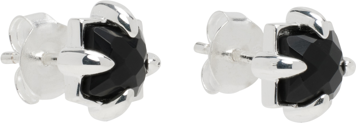 Stolen Girlfriends Club Silver Four Point Talon Stud Earrings