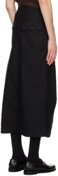 NEEDLES Black String Fatigue Midi Skirt