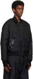 Templa Black Lite Down Bomber Jacket