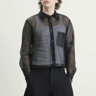 Comme des Garçons Homme Plus Men's Mesh Shirt in Black