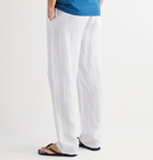 Vilebrequin - Pacha Wide-Leg Linen Drawstring Trousers - White