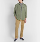 Alex Mill - Garment-Dyed Cotton-Poplin Overshirt - Green