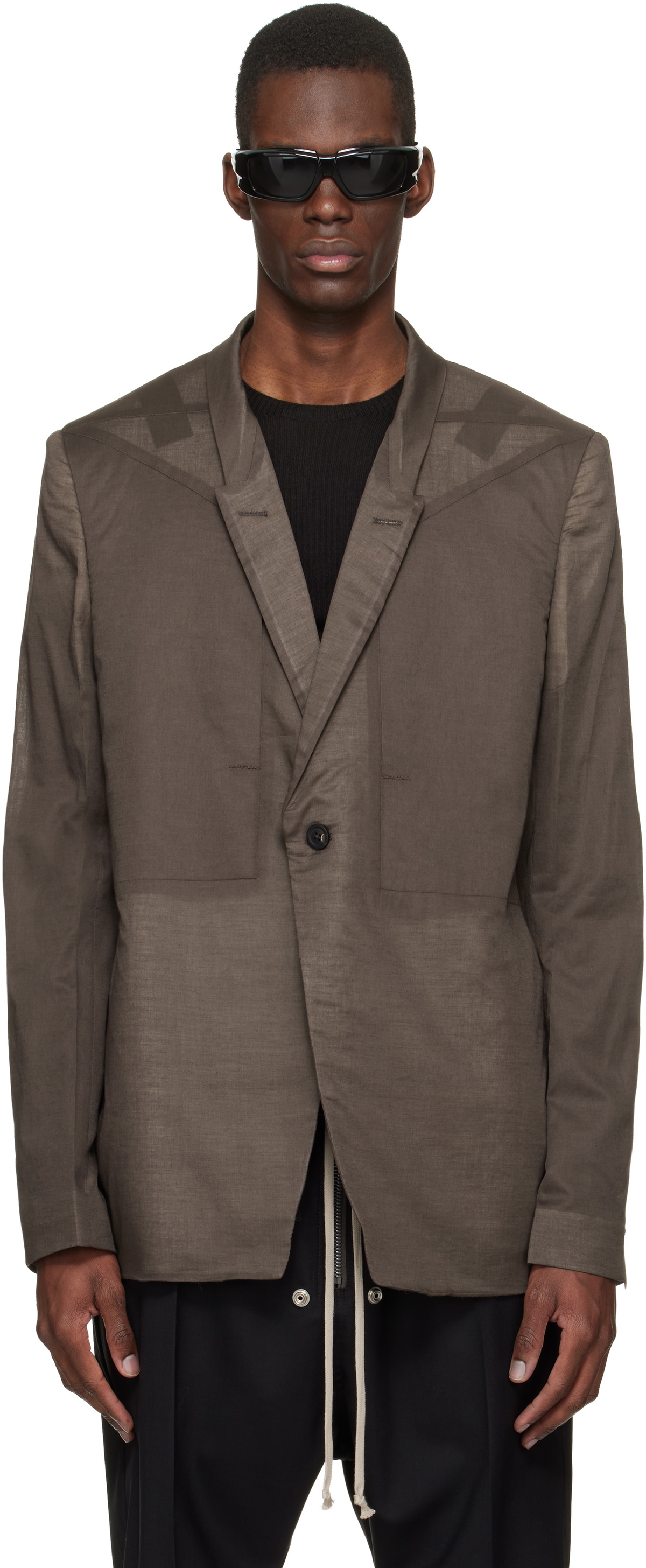 ジャケット・アウター rick owens jumbo tatlin blazer 22aw Rick Owens GETHSEMANE F/W21 JUMBO TATLIN SNAP FRONT COVER WITH