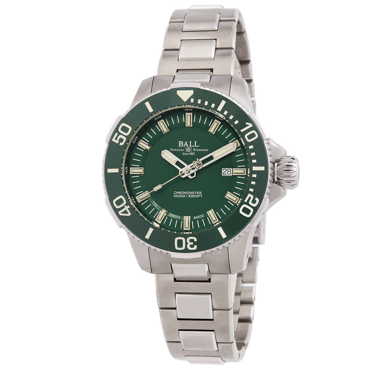 Ball Engineer Hydrocarbon Deep Quest Automatic Green Dial Watch DM3002A-S4CJ-GR